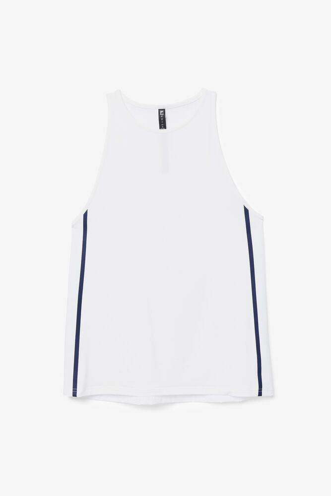 Fila Tank Top Fi-lux Loose Womens White - India ALH-130458